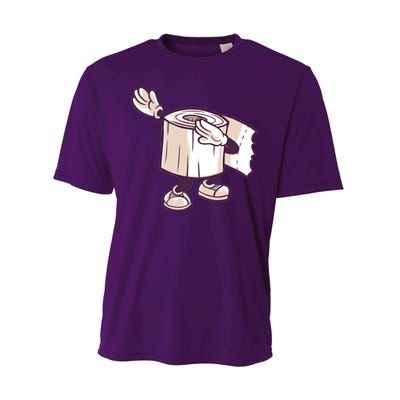 Dabbing Toilet Paper Performance Sprint T-Shirt