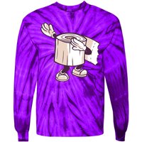 Dabbing Toilet Paper Tie-Dye Long Sleeve Shirt