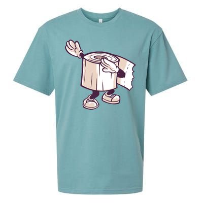 Dabbing Toilet Paper Sueded Cloud Jersey T-Shirt