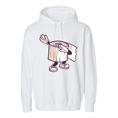 Dabbing Toilet Paper Garment-Dyed Fleece Hoodie