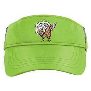 Dabbing Turkey Funny Thanksgiving Day Adult Drive Performance Visor