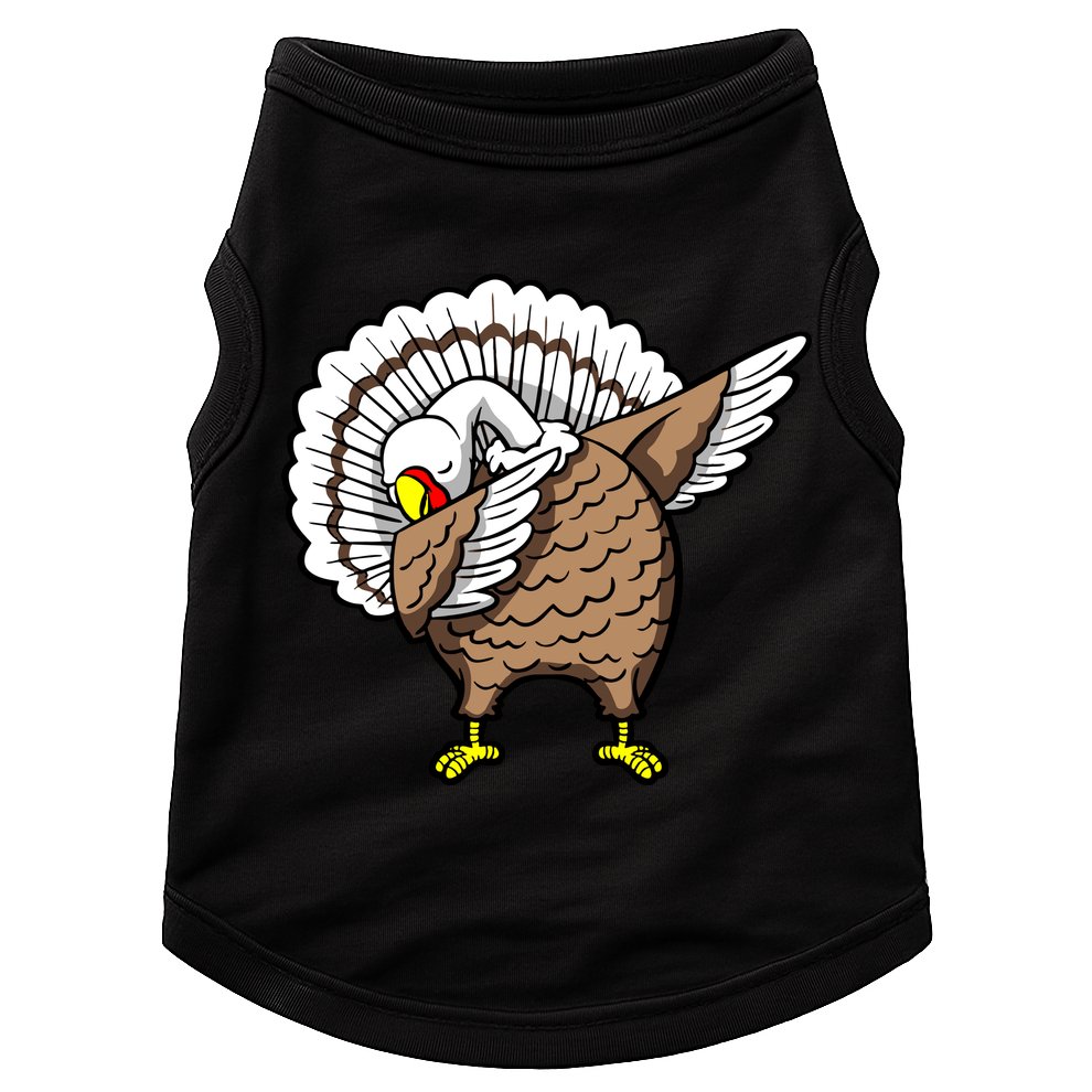 Dabbing Turkey Funny Thanksgiving Day Doggie Tank