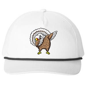 Dabbing Turkey Funny Thanksgiving Day Snapback Five-Panel Rope Hat