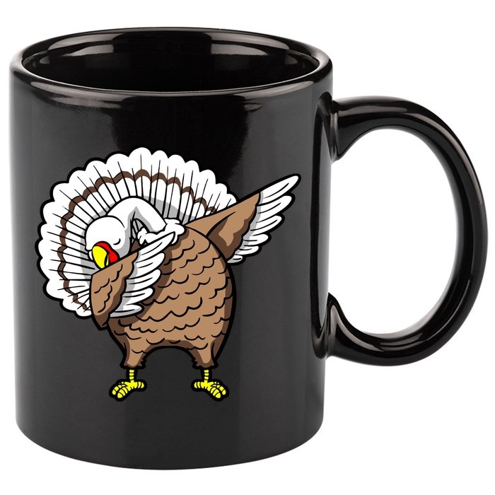 Dabbing Turkey Funny Thanksgiving Day 11oz C Handle Ceramic Mug
