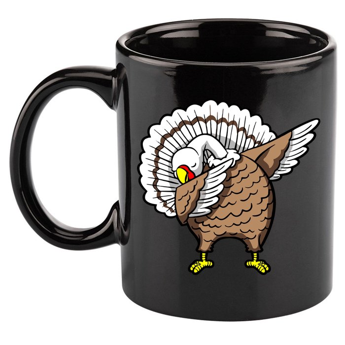 Dabbing Turkey Funny Thanksgiving Day 11oz C Handle Ceramic Mug