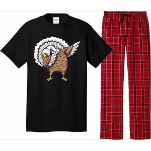 Dabbing Turkey Funny Thanksgiving Day Pajama Set