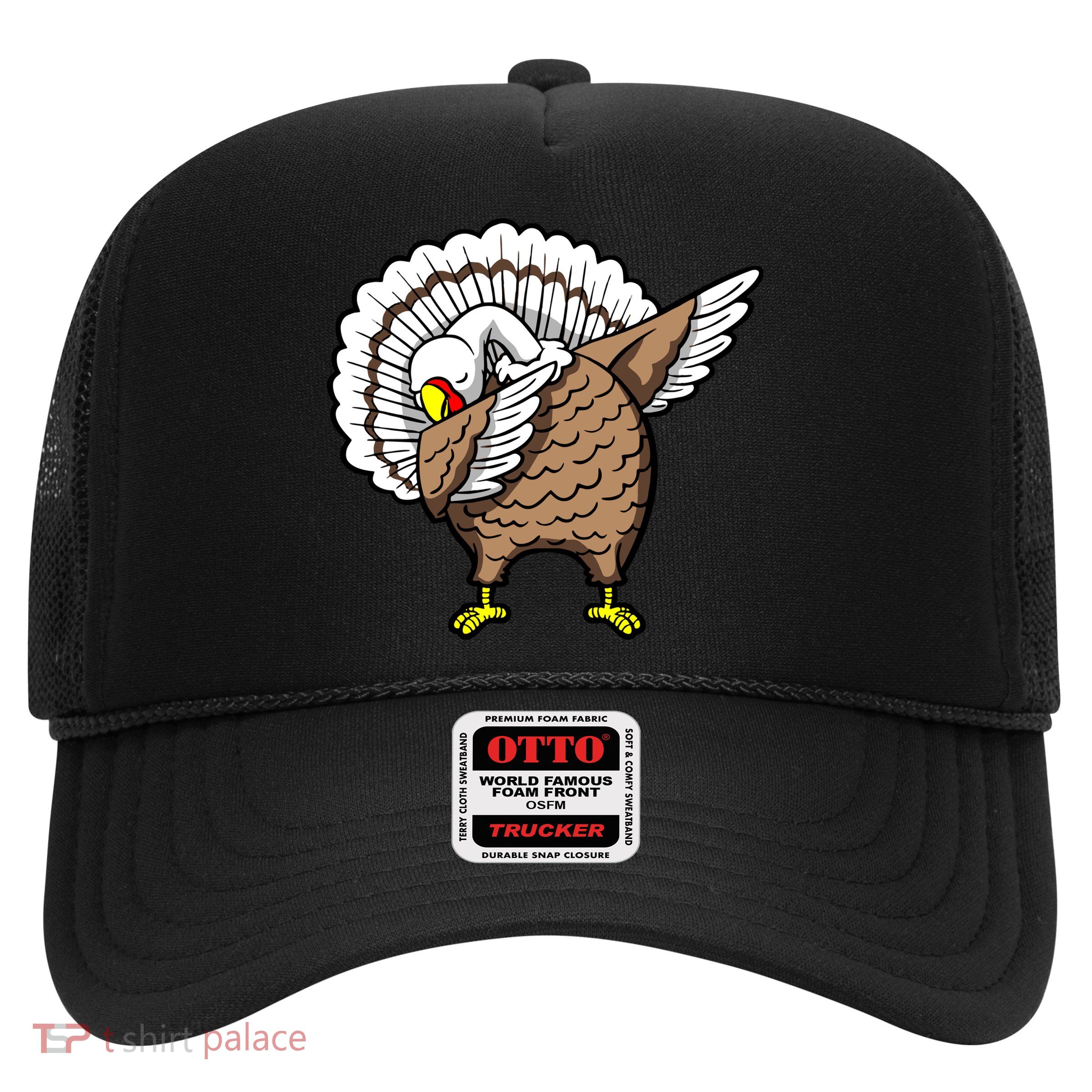 Dabbing Turkey Funny Thanksgiving Day Trucker Hat