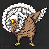 Dabbing Turkey Funny Thanksgiving Day Trucker Hat