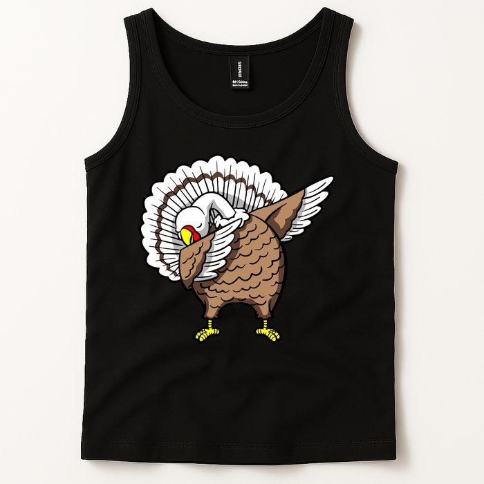 Dabbing Turkey Funny Thanksgiving Day Tank Top