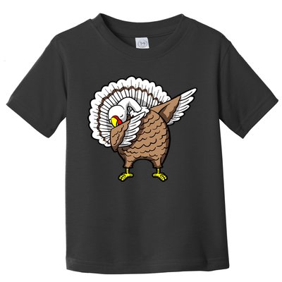 Dabbing Turkey Funny Thanksgiving Day Toddler T-Shirt