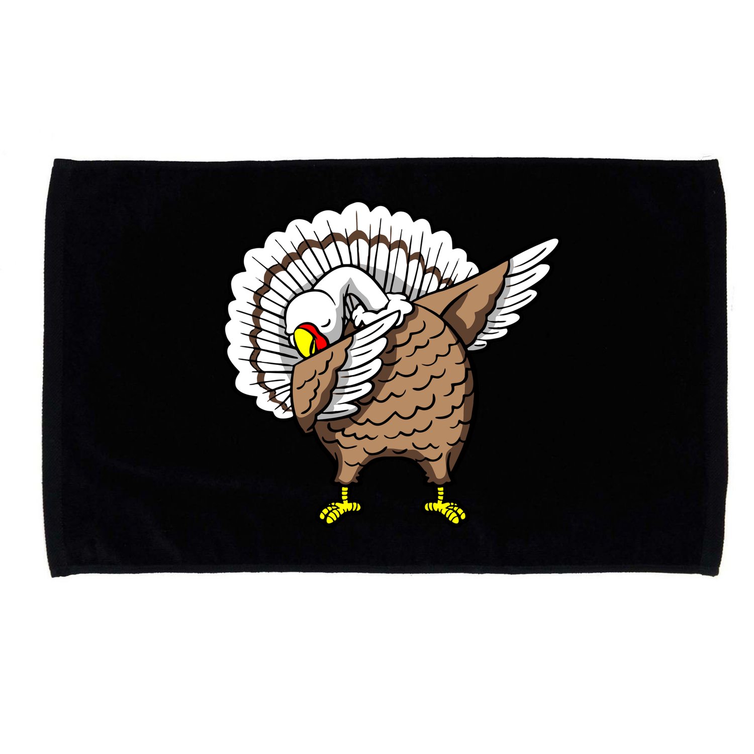 Dabbing Turkey Funny Thanksgiving Day Microfiber Hand Towel