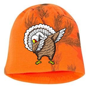 Dabbing Turkey Funny Thanksgiving Day Kati - Camo Knit Beanie