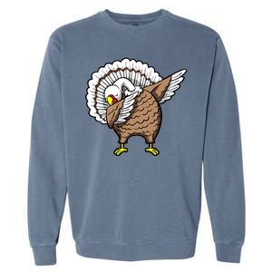 Dabbing Turkey Funny Thanksgiving Day Garment-Dyed Sweatshirt