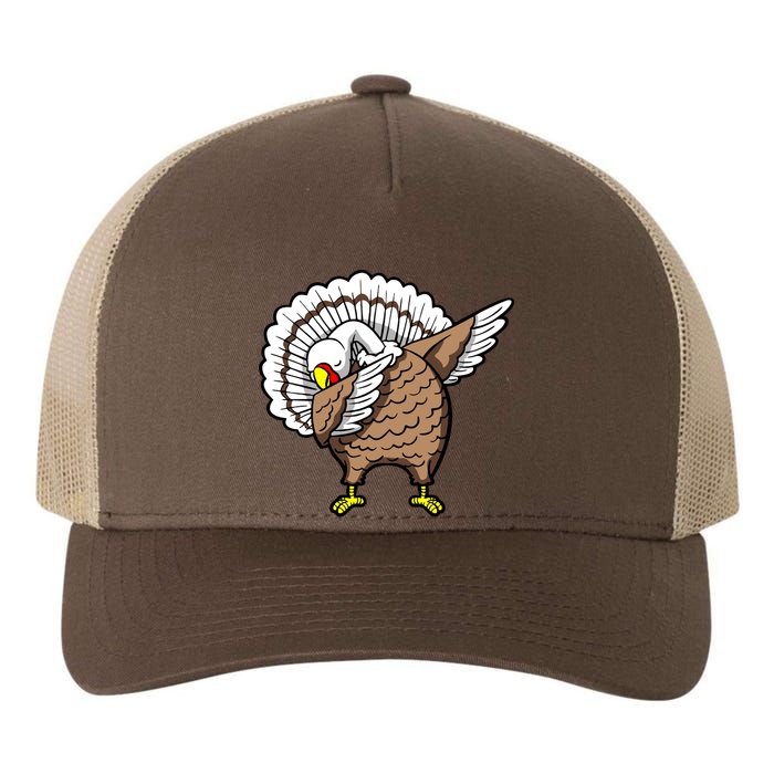 Dabbing Turkey Funny Thanksgiving Day Yupoong Adult 5-Panel Trucker Hat