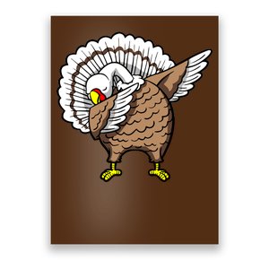 Dabbing Turkey Funny Thanksgiving Day Poster