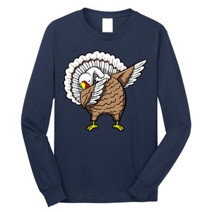 Dabbing Turkey Funny Thanksgiving Day Long Sleeve Shirt