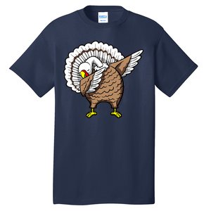 Dabbing Turkey Funny Thanksgiving Day Tall T-Shirt