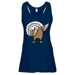 Dabbing Turkey Funny Thanksgiving Day Ladies Essential Flowy Tank