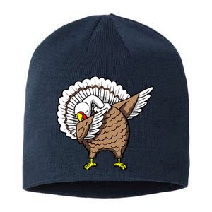 Dabbing Turkey Funny Thanksgiving Day Sustainable Beanie