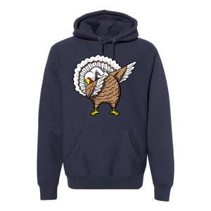 Dabbing Turkey Funny Thanksgiving Day Premium Hoodie