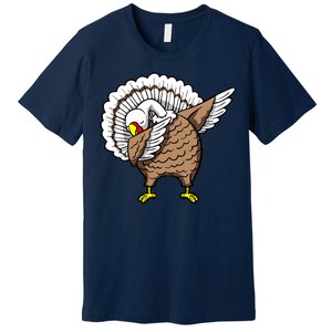 Dabbing Turkey Funny Thanksgiving Day Premium T-Shirt