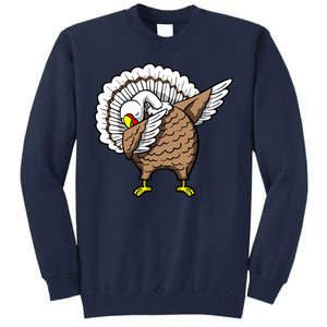 Dabbing Turkey Funny Thanksgiving Day Tall Sweatshirt