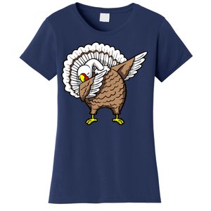 Dabbing Turkey Funny Thanksgiving Day Women's T-Shirt