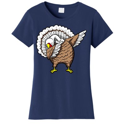 Dabbing Turkey Funny Thanksgiving Day Women's T-Shirt