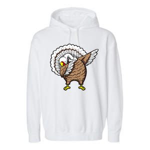 Dabbing Turkey Funny Thanksgiving Day Garment-Dyed Fleece Hoodie