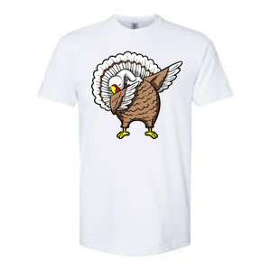 Dabbing Turkey Funny Thanksgiving Day Softstyle CVC T-Shirt