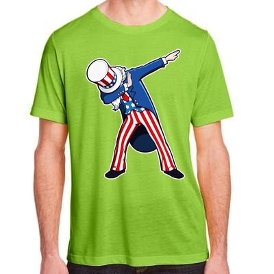 Dabbing Uncle Sam 4th of July Independence Day Adult ChromaSoft Performance T-Shirt