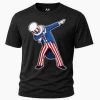 Dabbing Uncle Sam 4th of July Independence Day Cooling Performance Crew T-Shirt