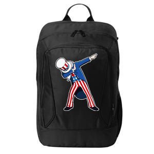 Dabbing Uncle Sam 4th of July Independence Day City Backpack