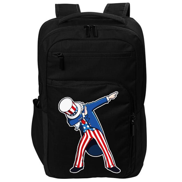 Dabbing Uncle Sam 4th of July Independence Day Impact Tech Backpack