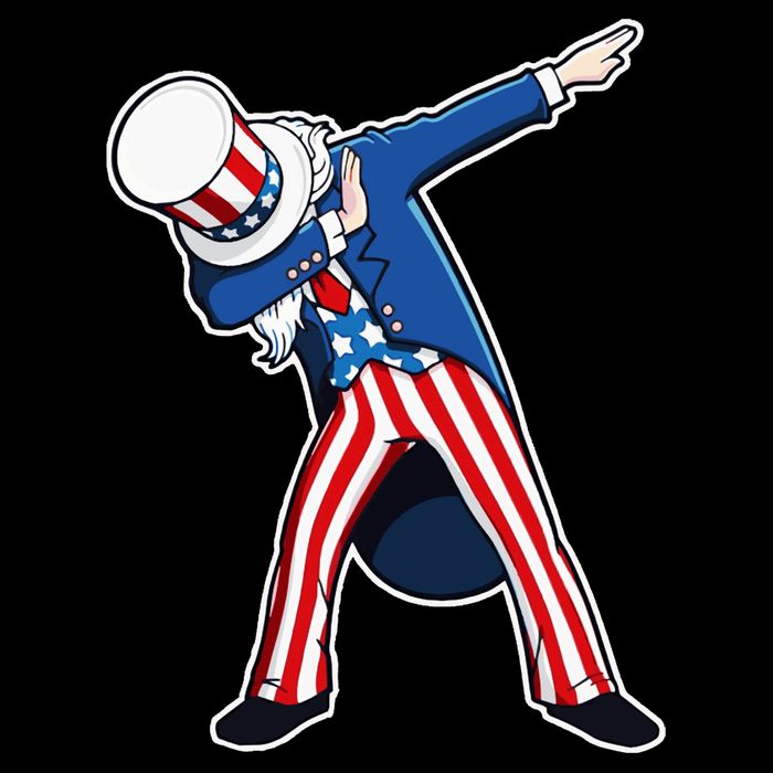 Dabbing Uncle Sam 4th of July Independence Day Impact Tech Backpack