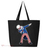 Dabbing Uncle Sam 4th of July Independence Day 25L Jumbo Tote