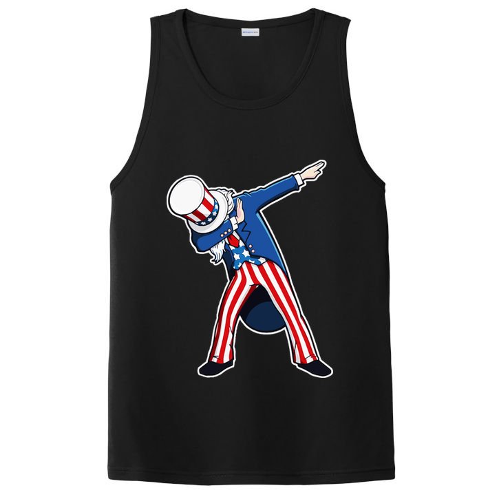 Dabbing Uncle Sam 4th of July Independence Day PosiCharge Competitor Tank