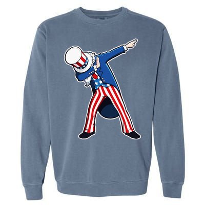 Dabbing Uncle Sam 4th of July Independence Day Garment-Dyed Sweatshirt