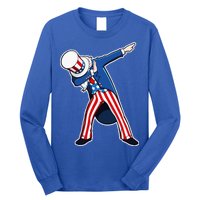 Dabbing Uncle Sam 4th of July Independence Day Long Sleeve Shirt