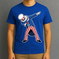 Dabbing Uncle Sam 4th of July Independence Day T-Shirt
