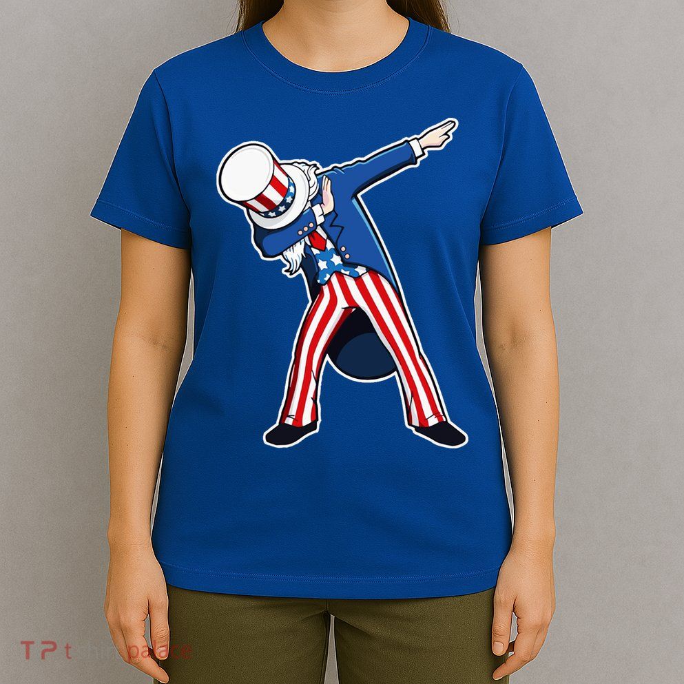 Dabbing Uncle Sam 4th of July Independence Day T-Shirt