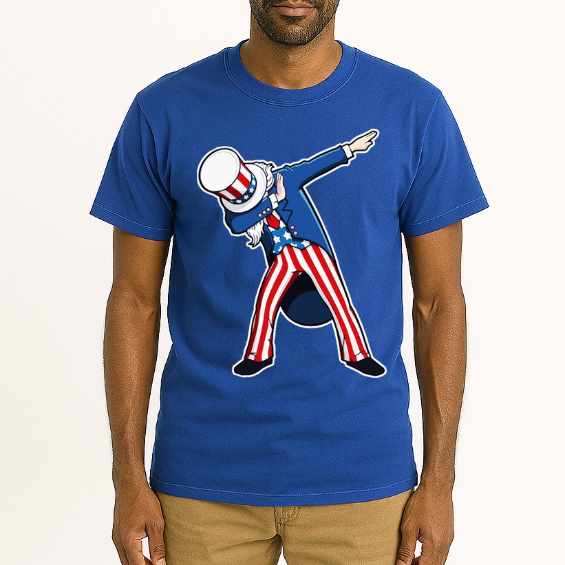 Dabbing Uncle Sam 4th of July Independence Day Tall T-Shirt