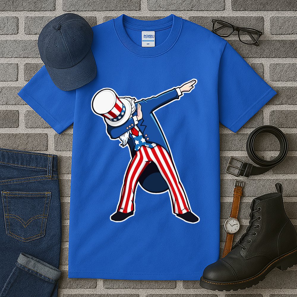 Dabbing Uncle Sam 4th of July Independence Day Tall T-Shirt