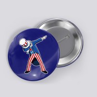 Dabbing Uncle Sam 4th of July Independence Day Button