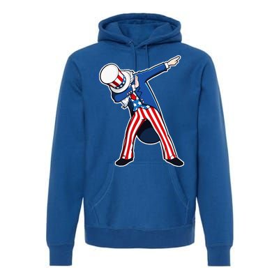 Dabbing Uncle Sam 4th of July Independence Day Premium Hoodie