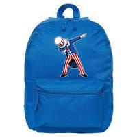 Dabbing Uncle Sam 4th of July Independence Day 16 in Basic Backpack