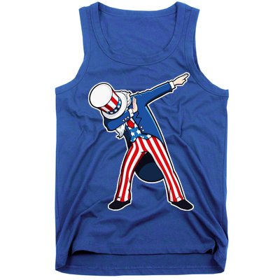 Dabbing Uncle Sam 4th of July Independence Day Tank Top