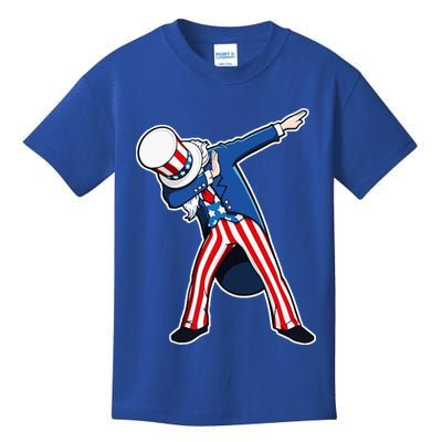 Dabbing Uncle Sam 4th of July Independence Day Kids T-Shirt