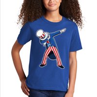 Dabbing Uncle Sam 4th of July Independence Day Kids T-Shirt