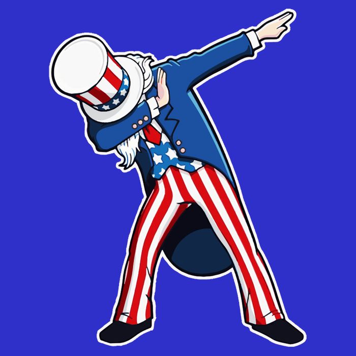 Dabbing Uncle Sam 4th of July Independence Day Kids T-Shirt
